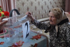 103-летняя думиничанка Наталья Максимовна Прохорова всегда голосует на выборах