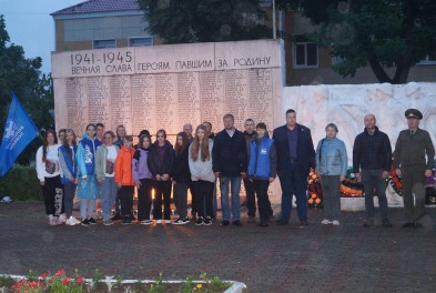 В ночь на 22 июня думиничане зажгли свечи в память о погибших в годы Великой Отечественной войны
