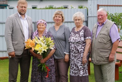 Ветеран совхоза "Брынский" Клавдия Левкина отметила своё 90-летие