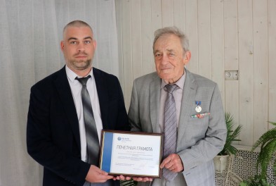В филиале «Калугаэнерго» поздравили с 85-летним юбилеем ветерана-энергетика Бориса Григорьевича Кипелова